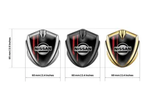 Nissan Metal Abovedado Emblema Duradero Elegante Forma